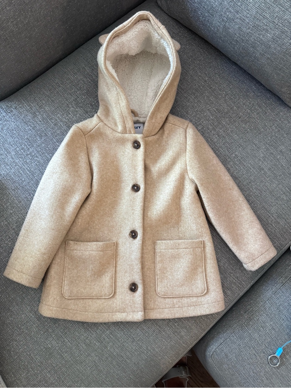 3T Girls Coat in Light Tan